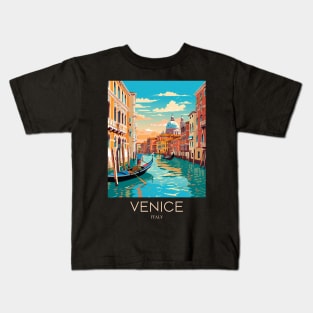 A Pop Art Travel Print of Venice - Italy Kids T-Shirt